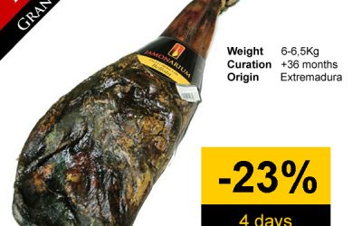 Oferta de 4 días: Gran descuento en la paleta Bellota pata negra «Gran Reserva 3 años», LA MEJOR paleta