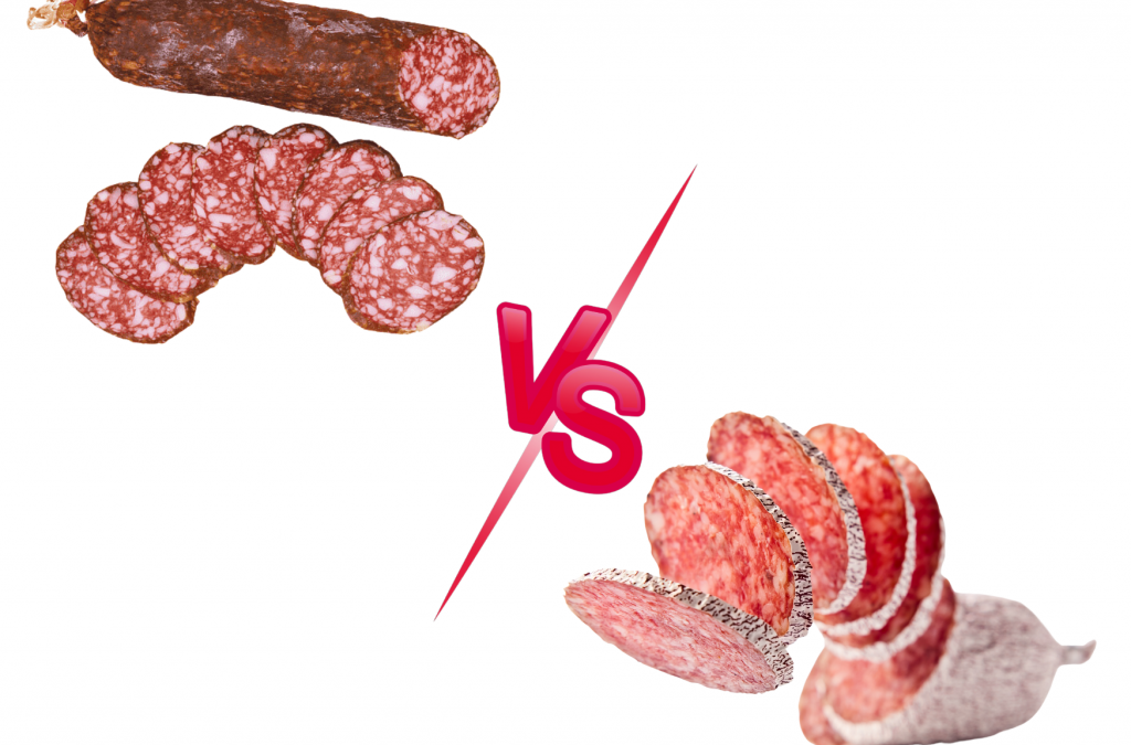Que diferencias hay entre el salami y el salchichón?